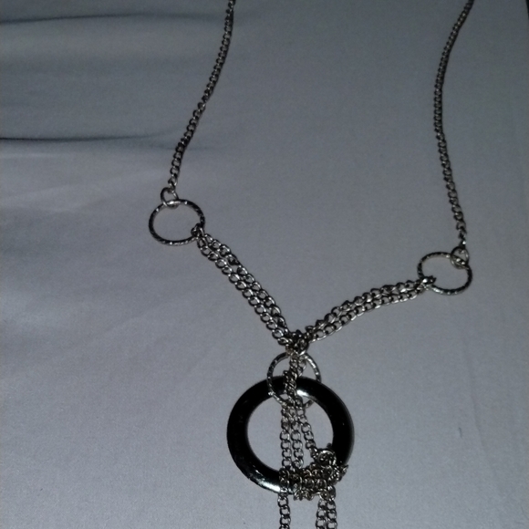 Dangle sphere Gold toned necklace - Picture 1 of 4